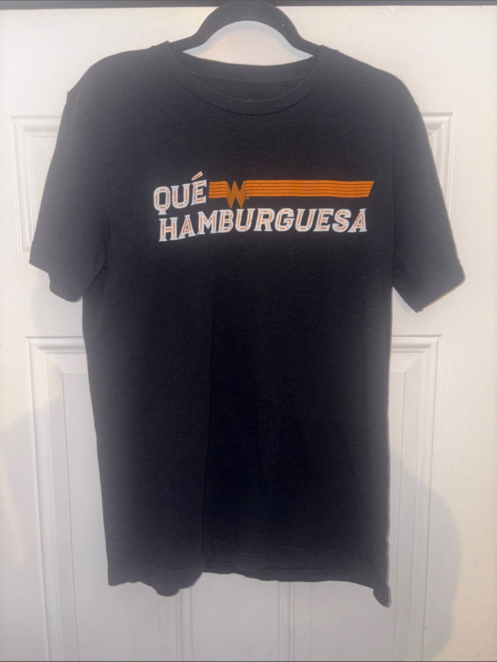 Whataburger Qué Hamburguesa Black Short-Sleeve Graphic Tee
